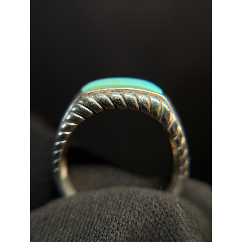 Carolyn Pollack Turquoise Sterling Silver Ring Size 10 - Picture 12 of 12